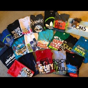 Journeys Staff Shirts 19 total all M